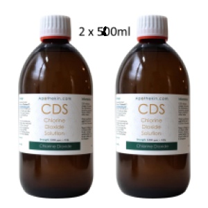 CDS - Chlorine Dioxide Solution - Litre (2 x 500ml)