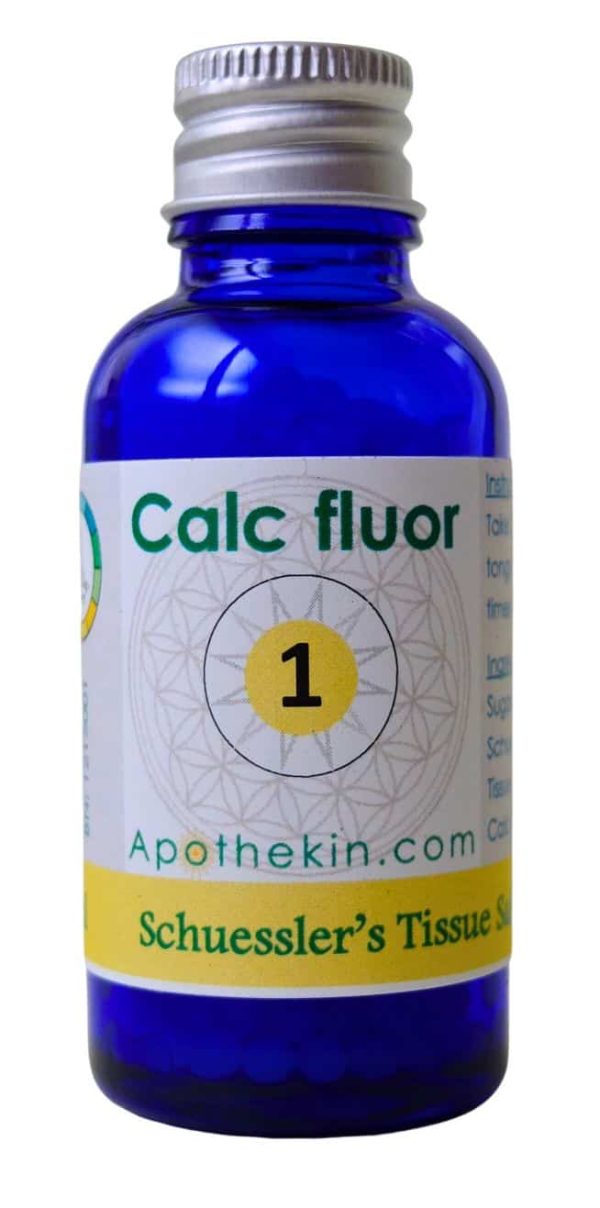 Calc. fluor. Tissue Salt - (Restores strength and tone)