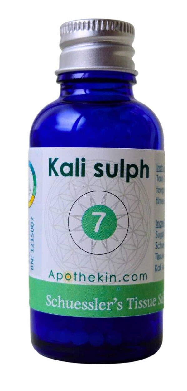 Kali. sulph. Tissue Salt -  (Cell oxygenator, skin healer)