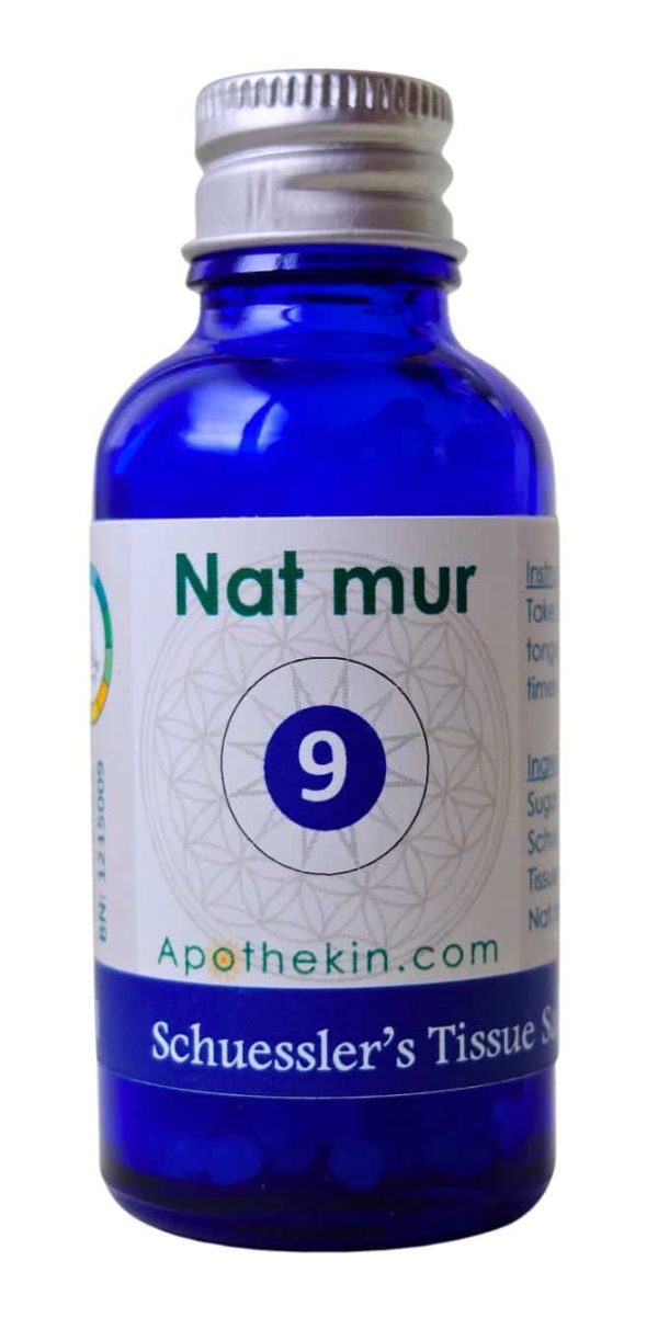 Nat. mur. Tissue Salt - (Maintains fluid balance)